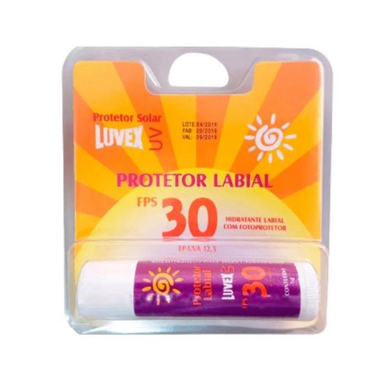 Imagem de Protetor Solar Labial FPS 30 Stick Bastão 5g Luvex
