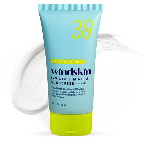 Imagem de Protetor Solar Mineral WindSkin Daily Invisible SPF30 - Para o Rosto