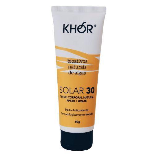 Protetor Solar Natural FPS30 - 50g - Khor Imagem de Protetor Solar Natural FPS30 - 50g - Khor