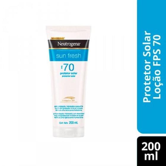 Imagem de Protetor solar neutrogena sun fresh corpo e rosto loção fps 70 com 200ml