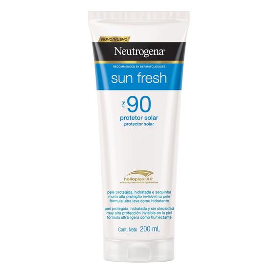 Imagem de Protetor Solar Neutrogena Sun Fresh Corpo e Rosto Loção FPS 90 com 200ml