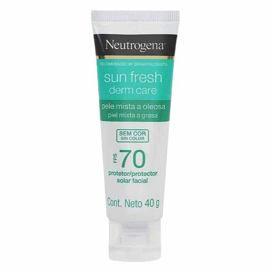 Protetor Solar Neutrogena Sun Fresh Derm Care Facial FPS70