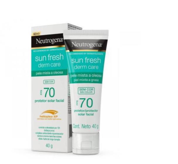 Imagem de Protetor Solar Neutrogena Sun Fresh Derm Care Sem Cor Fps70