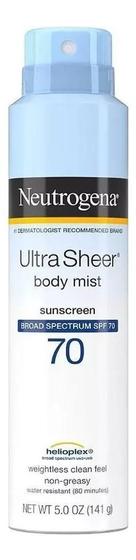 Imagem de Protetor Solar Neutrogena Ultra Sheer Spray, Spf 70