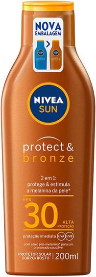 Imagem de Protetor Solar Nivea Sun Protect &amp Bronze FPS30 200ml