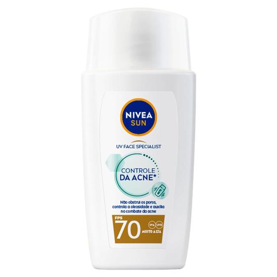 Imagem de Protetor Solar Nivea Sun UV Face Specialist Controle da Acne FPS 70 40ml