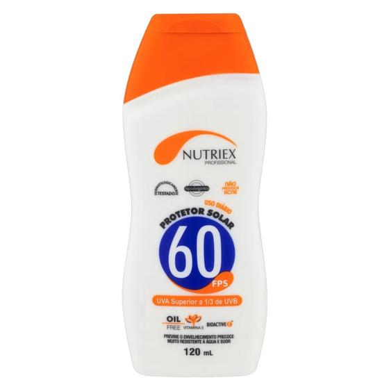 Protetor solar nutriex fps 60 1/3 uva 120ml é boa?
