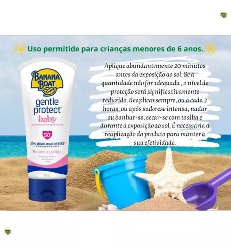 Imagem de Protetor Solar Para Bebe Infantil Banana Boat FPS50 180ml