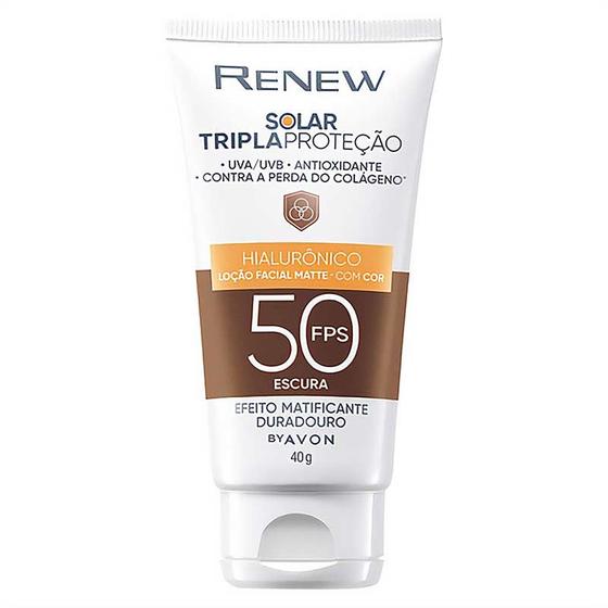 Imagem de Protetor Solar Renew Com Cor Escura FPS 50 40g