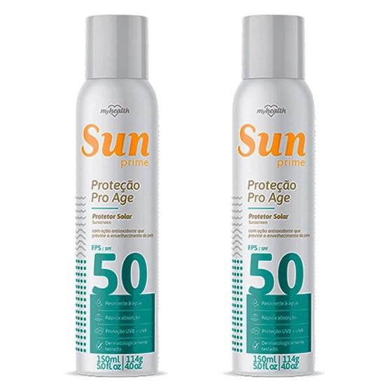 Imagem de Protetor Solar Spray 50 Fps Sun Prime 150ml AE2600019 Kit 2 Unidades MY HEALTH