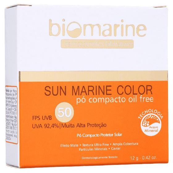 Imagem de Protetor Solar Sun Marine Pó, Biomarine, FPS50 PO BEGE 12G