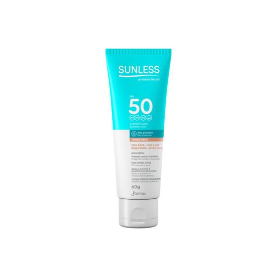 Imagem de Protetor Solar Sunless Facial F50 Base Medio 60g