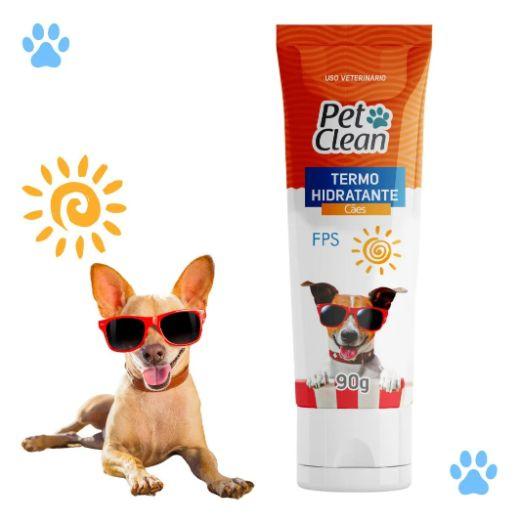 Imagem de Protetor Solar Termo Hidratante FPS Cães Gatos Pet Clean