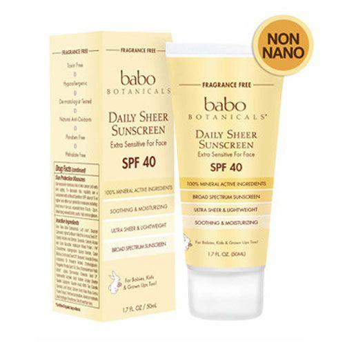 Imagem de Protetor solar transparente diário SPF 40 1,7 onças da Babo Botanicals (pacote com 2)