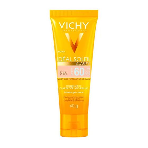 Imagem de Protetor Solar Vichy Idéal Solei Clarify FPS 60 Cor Extra Clara 40g