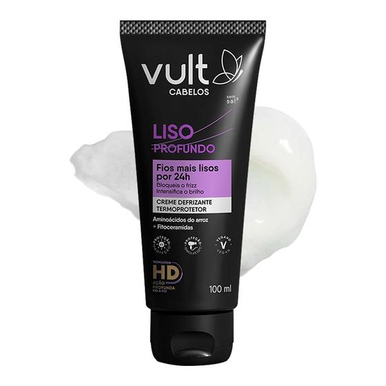Protetor Termico para Cabelo Creme Defrizante Liso Profundo ...