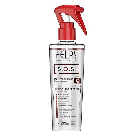 Imagem de Protetor Térmico S.O.S. Reconstrução Liss Express 230ml Felps