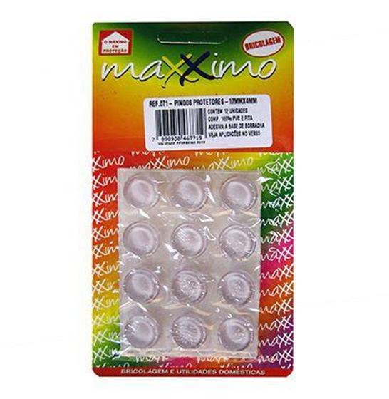 Imagem de Protetor Tipo Pingo de Pvc Autoadesivo Medio 4x17mm de Diametro com 12 Unidades - Maxximo
