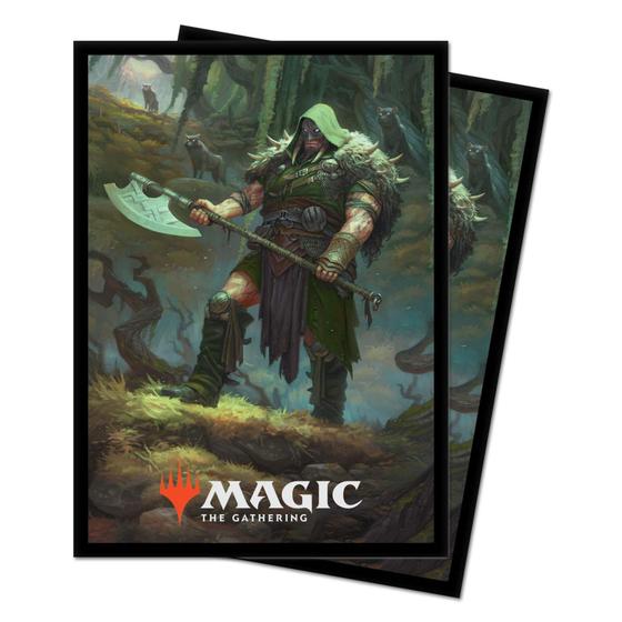 Imagem de Protetores de Cartas Magic: The Gathering - Throne of Eldraine (100 Unidades) - Garruk, o Caçador Amaldiçoado