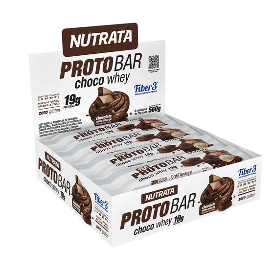 ProtoBar Barra de proteína 9 Unidades Sabor Choco whey - Nutrata Menor preço em ProtoBar Barra de proteína 9 Unidades Sabor Choco whey - Nutrata
