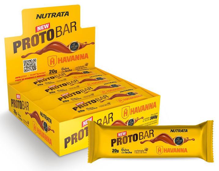 Imagem de ProtoBar Barra Proteica C/8 Unidades 70g - Havanna Dulce de Leche - Nutrata