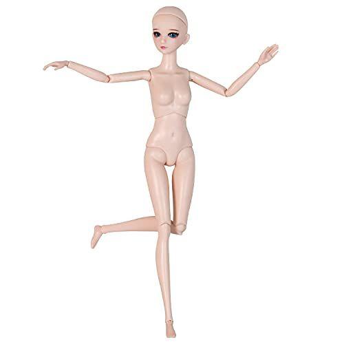 Imagem de Proudoll 1/6 BJD Doll Body Ball Jointed SD Dolls 15 Articulações Move DIY Doll + Maquiagem Básica Maquiagem e Olhos Mudança Livre (29cm (cerca de 11 polegadas), SS)