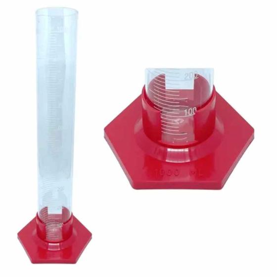 Imagem de Proveta Graduada de Vidro Hexagonal de Polipropileno capacidade:10ml