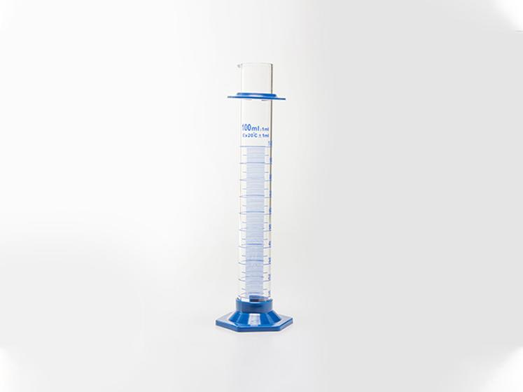 Imagem de Proveta Graduada Vidro Boro 3.3 Base Sextavada Plástica 100ml