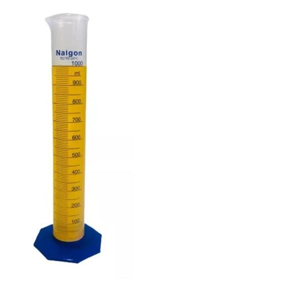 Imagem de Proveta Plástica Graduada 1000ml Autoclavável (Polipropileno) - Nalgon