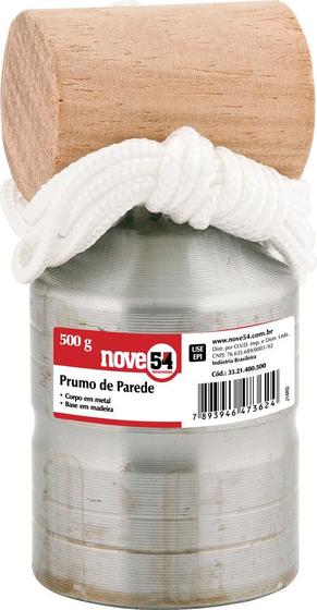 Imagem de Prumo de parede 500g corpo metal - Nove54