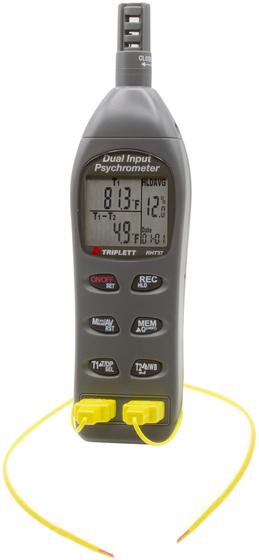 Imagem de Psicrômetro Digital Triplett RHT37 com Sensor Tipo K