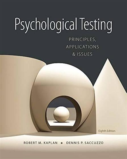 Imagem de Psychological Testing Principles Applications And Issues - Cengage