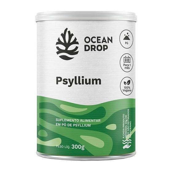 Imagem de Psyllium 300g Pó Fibra Alimentar Premium Ocean Drop