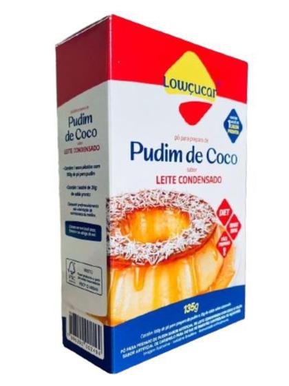 Imagem de Pudim de Coco Sabor Leite Condensado com Calda Pronta Zero Açúcar Lowçucar 135g