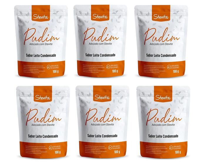 Imagem de Pudim Sabor Leite Condensado Zero Açucar 100g 6 Unidades