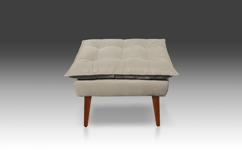 Imagem de Puf Opala Suede Bege-Modena Decor