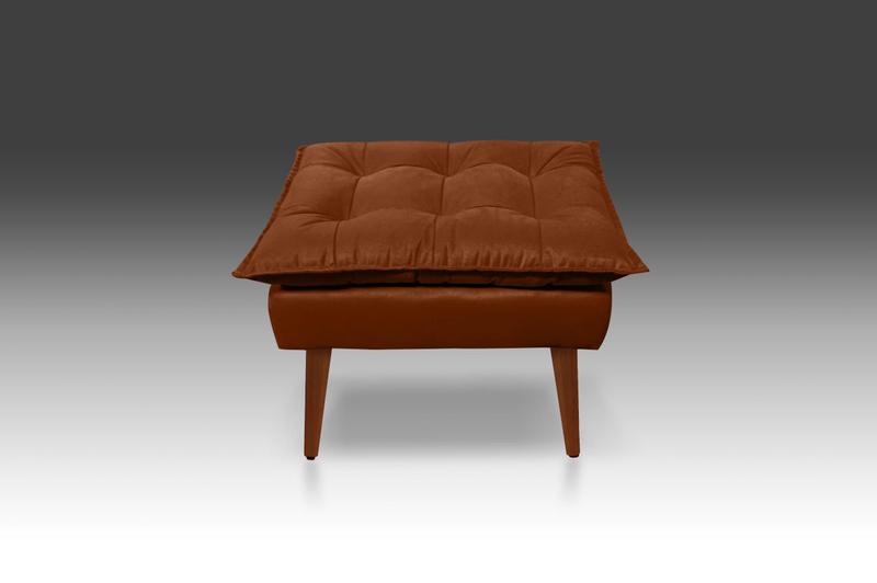 Imagem de Puf Opala Suede Terracota-Modena Decor