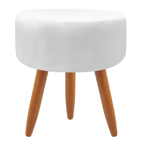 Imagem de Puf Puff Para Sala de Estar Decorativo Redondo Banqueta Suede Diversas Cores