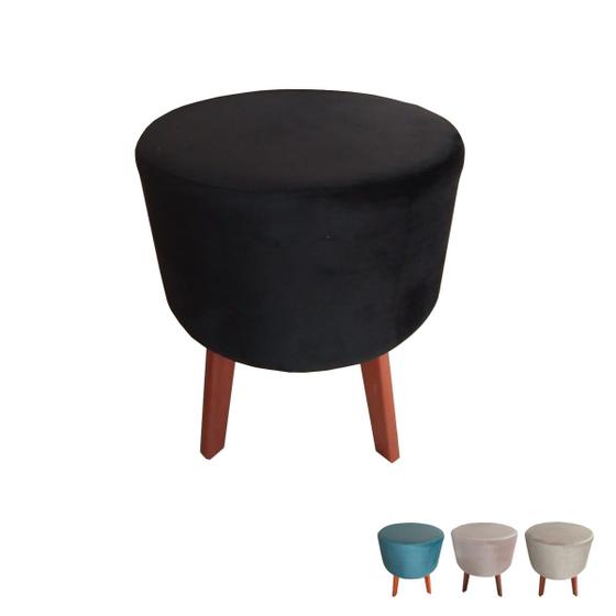 Pufe Puff Puf Banco Decorativo Redondo 4 Pés Banqueta Menor preço em Pufe Puff Puf Banco Decorativo Redondo 4 Pés Banqueta