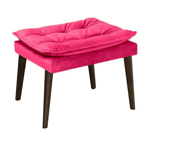 Imagem de Puff Banqueta Decorativa Para Sala E Quarto Opala Suede Pink  -LM DECOR