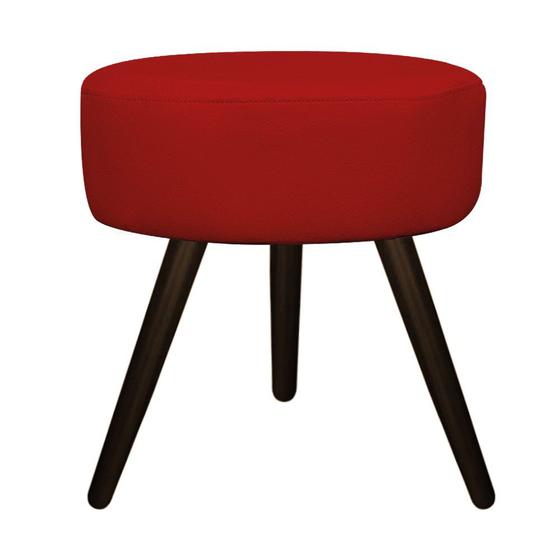 Imagem de Puff Banqueta Sofia Palito Tabaco Sala de Estar Quarto Decor Suede Vermelho - DAMAFFÊ MÓVEIS