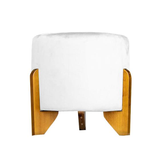 Imagem de Puff Banqueta thor Luxo Decorativo  - Branco corvim