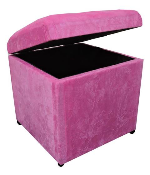 Puff bau quadrado 44x44 suede rosa é boa?