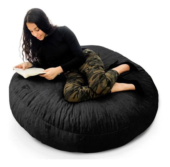 Menor preço em Puff Cama Gigante Com Enchimento 100x20 Pufe Suede Puf