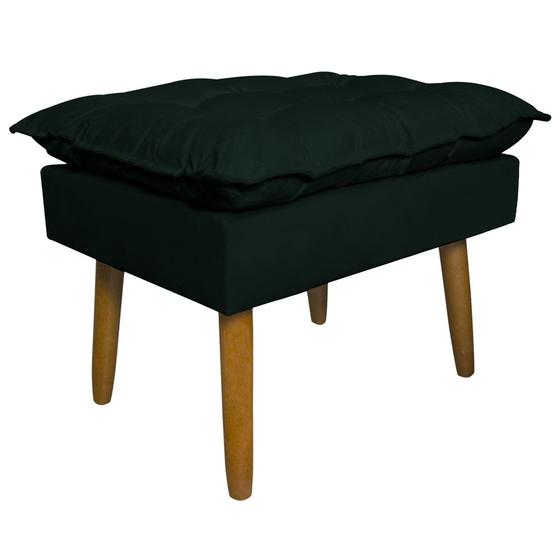 Imagem de Puff Decorativo para Sala de Estar Opala Suede Verde - Montanaris Decor