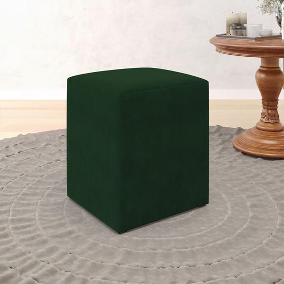 Imagem de Puff Izar Suede Verde Aradecor