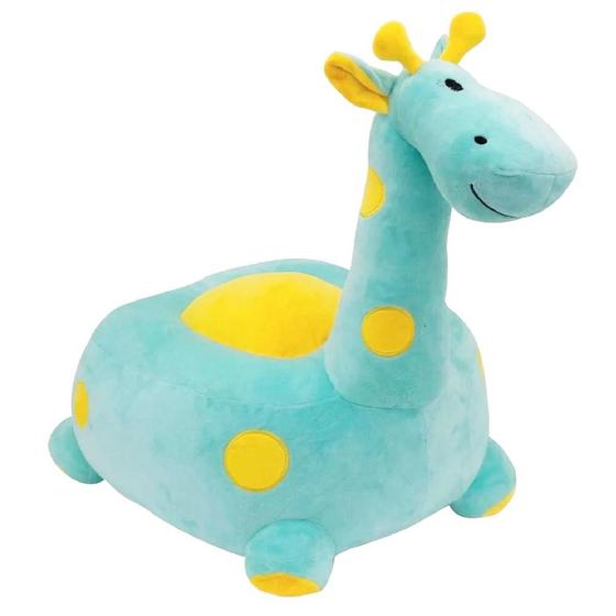 Imagem de Puff Pelucia Girafa Verde 48cm Fofy