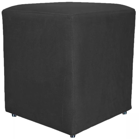 Imagem de Puff Quadrado Cubo Banqueta Decorativo Utilize - Preto