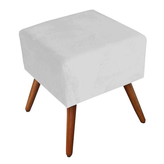 Imagem de Puff Quadrado Decor Magine Jéssica Suede Branco