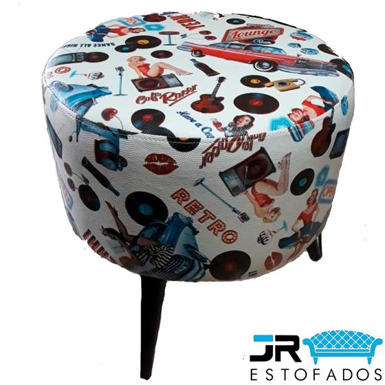 Imagem de Puff Redondo Decorativo Varias Estampas (Corano)